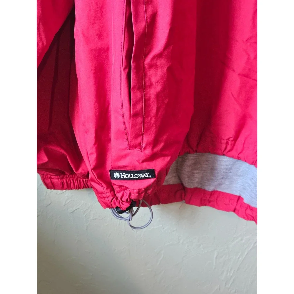 Holloway Carl Albert Titans Pullover Windbreaker Jacket Mens XL Red‎ Grey